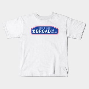 Broad Street Bullies Sign - White Kids T-Shirt